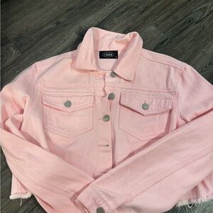 Cider Pink Denim Jacket